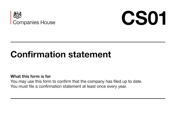 prepare and submit UK company confirmation statement